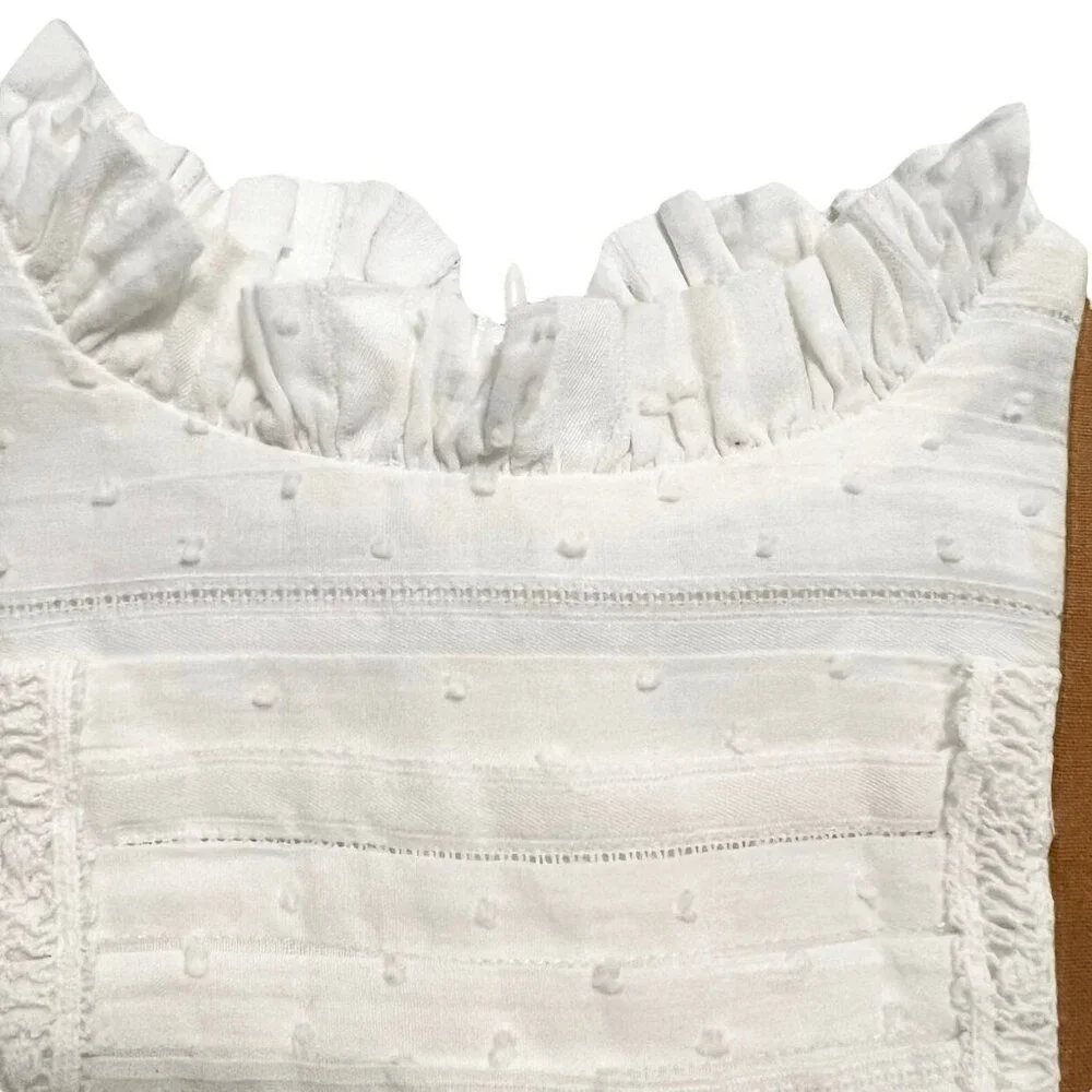 Evie's Closet 3T “The Eyelet Dress” Linen - Lace - Swiss Dot - Picture 4 of 7